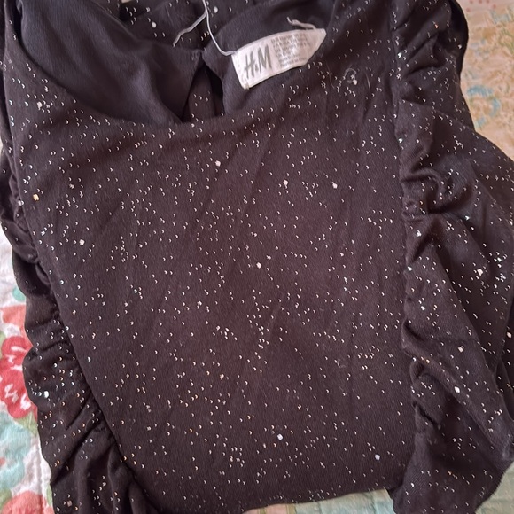 H&M Kid’s black sparkly wide leg jumpsuit - Picture 6 of 6